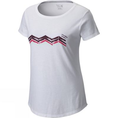 Playeras Mountain Hardwear Abstract Mountain Manga Corta Mujer Blancas - Chile TUB834176